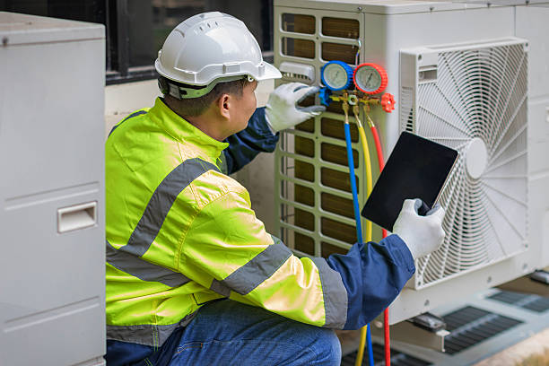Professional Hvac technician working in Minot, ND